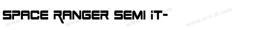 Space Ranger Semi It字体转换